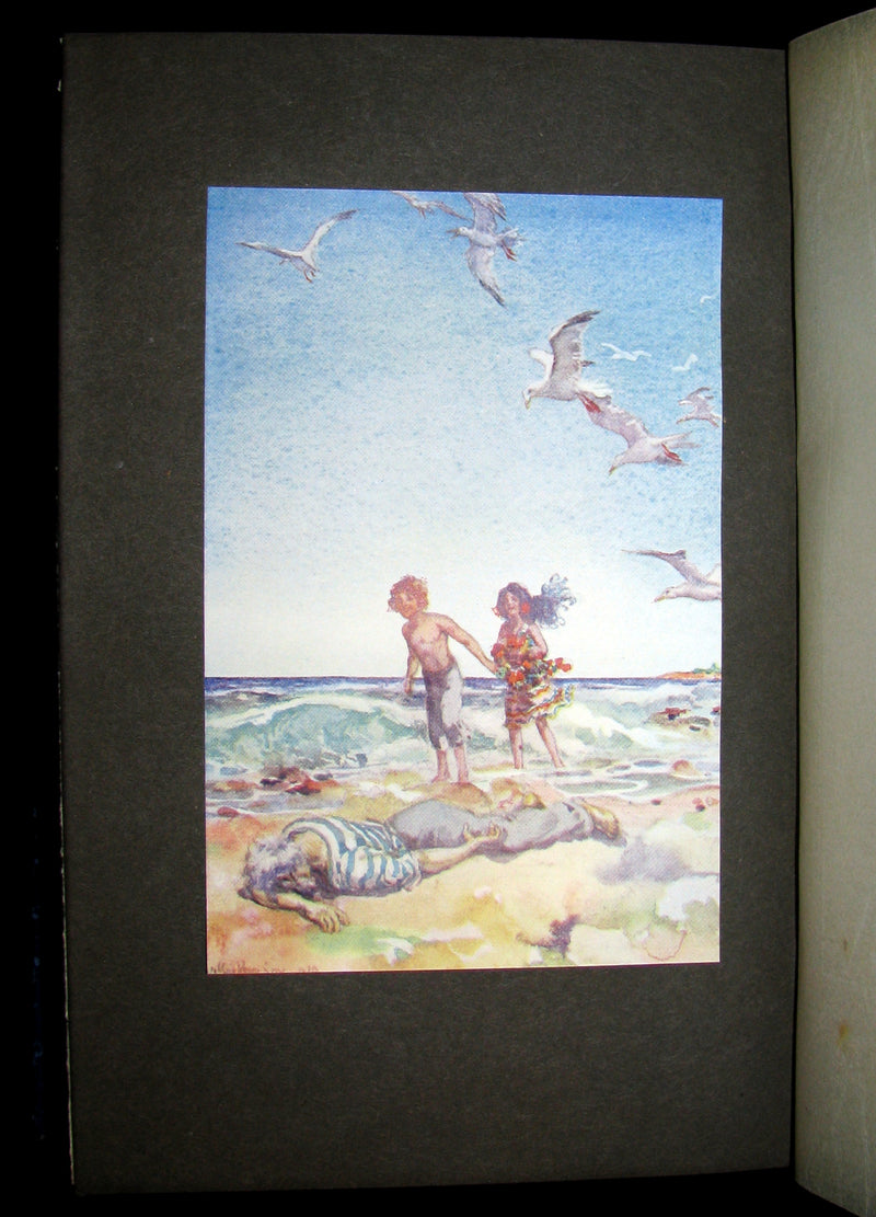 1910 Rare 1st Edition - The BLUE LAGOON by H. De Vere Stacpoole illustrated by Willy Pogany.