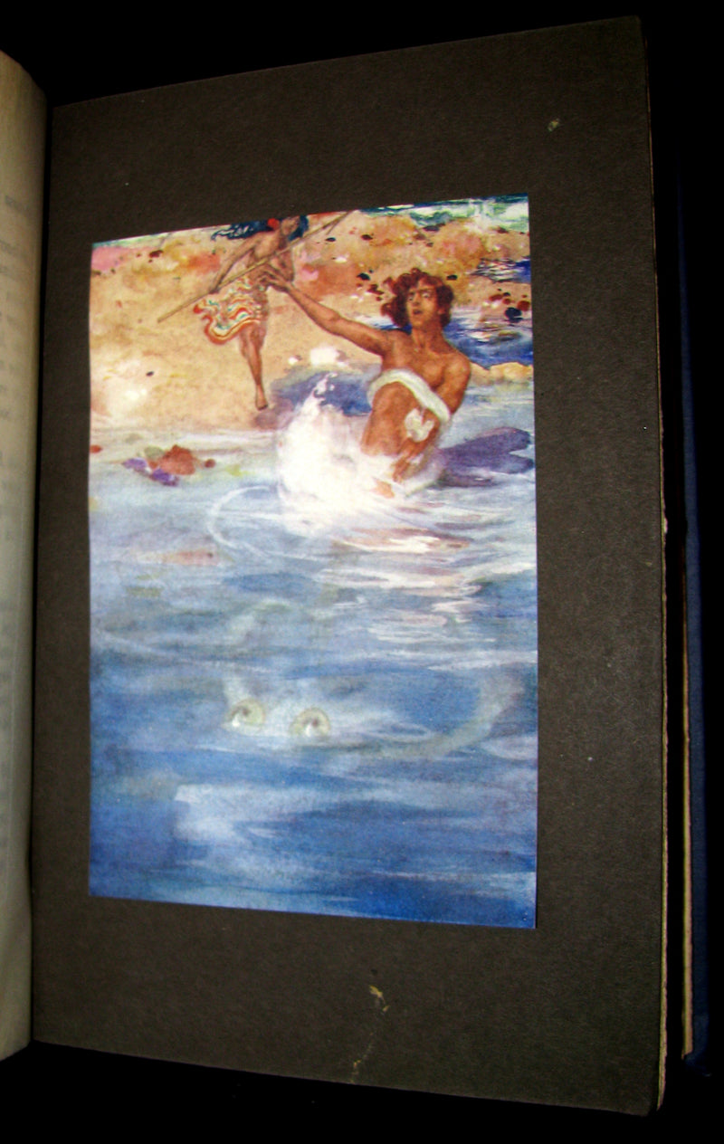 1910 Rare 1st Edition - The BLUE LAGOON by H. De Vere Stacpoole illustrated by Willy Pogany.