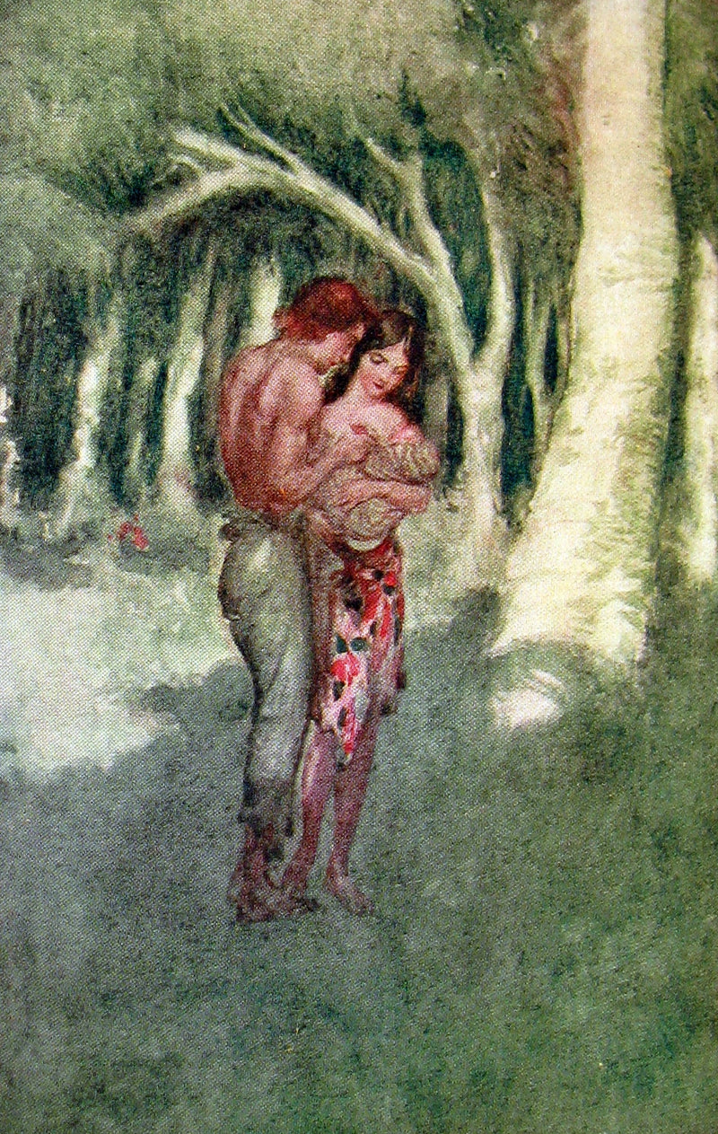 1910 Rare 1st Edition - The BLUE LAGOON by H. De Vere Stacpoole illustrated by Willy Pogany.