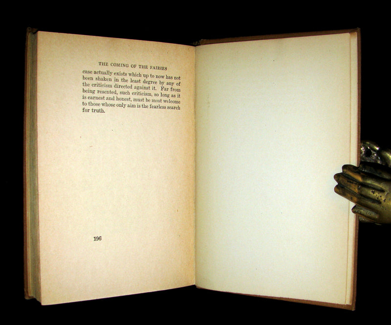 1922 Rare First Edition -  Cottingley FAIRIES - Arthur Conan DOYLE. The Coming of the Fairies.