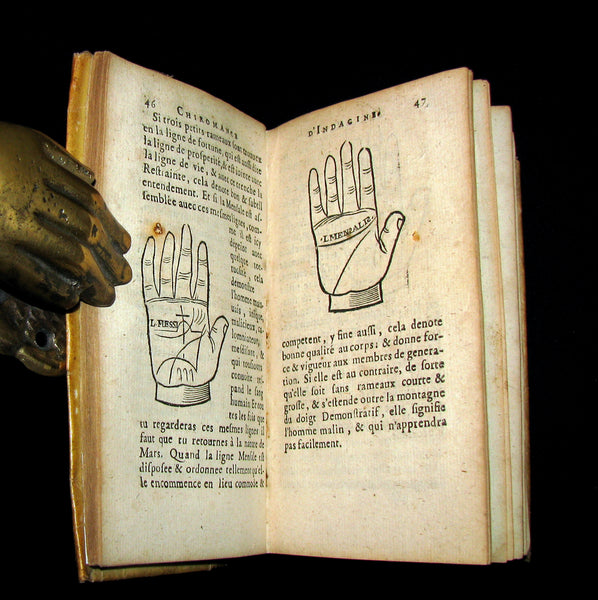 1638 Scarce French Vellum Book - Indagine's CHIROMANCY, PHYSIOGNOMY & ASTROLOGY. La Chiromance et Phisiognomie par le regard des membres de l'homme.