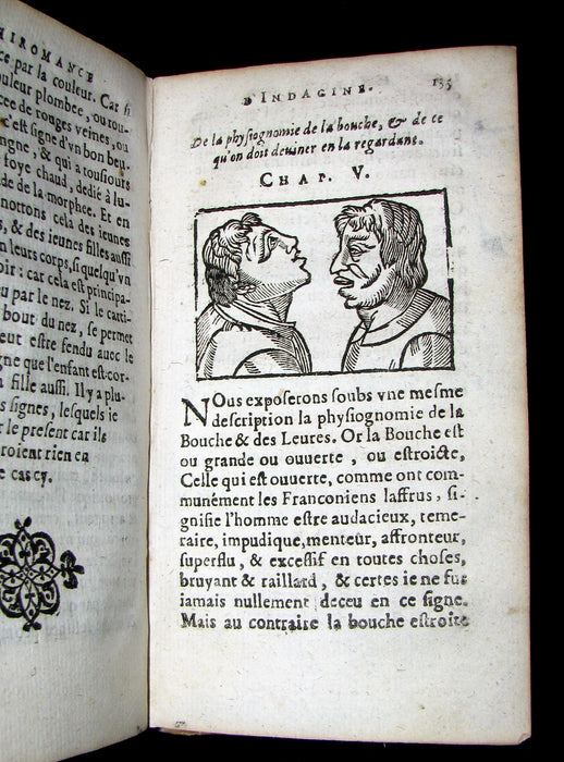 1638 Scarce French Vellum Book - Indagine's CHIROMANCY, PHYSIOGNOMY & ASTROLOGY. La Chiromance et Phisiognomie par le regard des membres de l'homme.