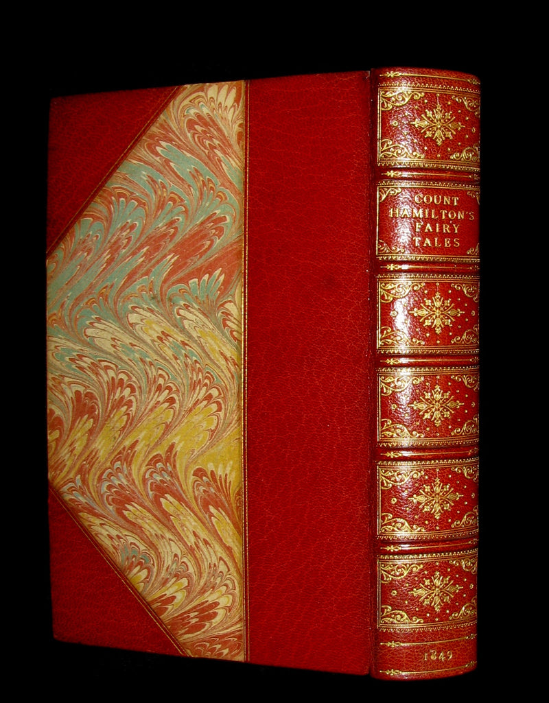 1849 Beautiful Worsfold Binding - FAIRY TALES and Romances by Count Anthony Hamilton.