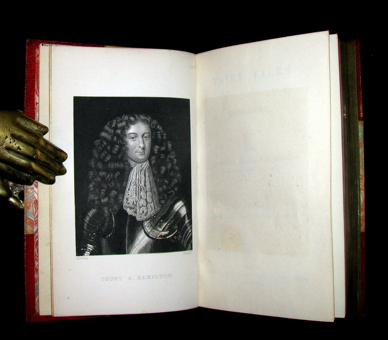 1849 Beautiful Worsfold Binding - FAIRY TALES and Romances by Count Anthony Hamilton.