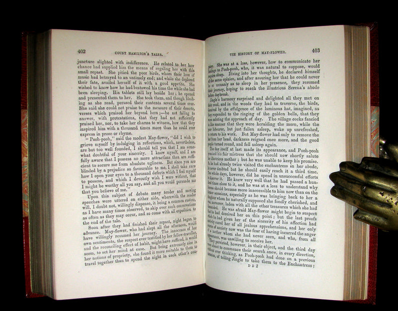 1849 Beautiful Worsfold Binding - FAIRY TALES and Romances by Count Anthony Hamilton.