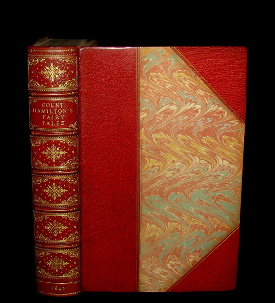 1849 Beautiful Worsfold Binding - FAIRY TALES and Romances by Count Anthony Hamilton.