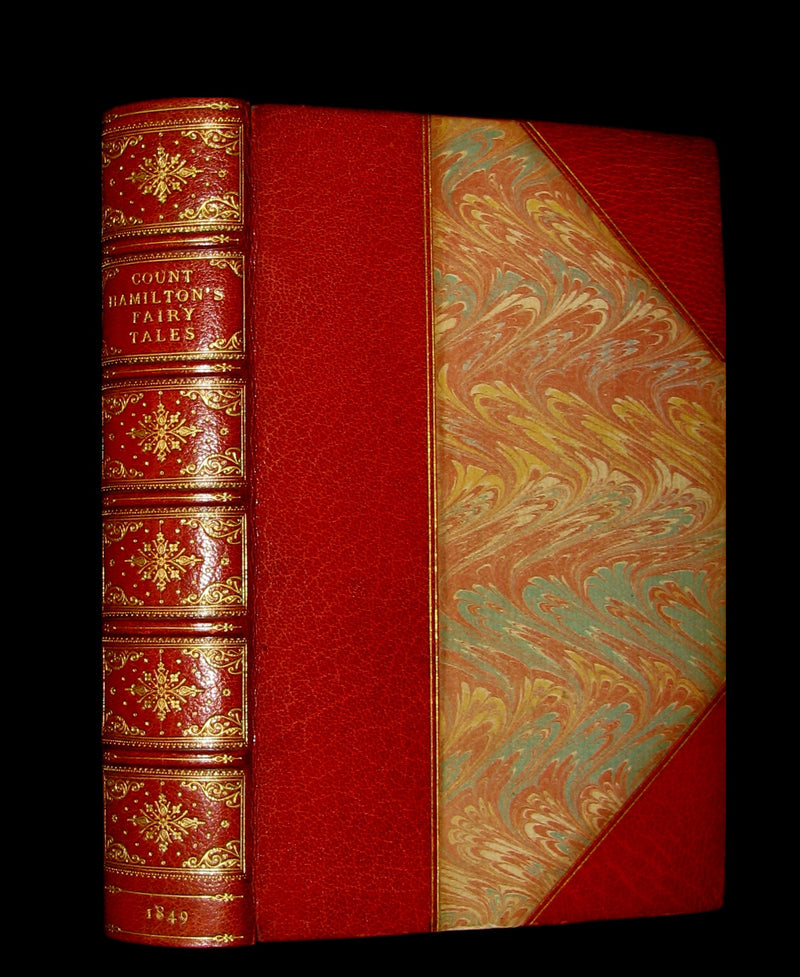 1849 Beautiful Worsfold Binding - FAIRY TALES and Romances by Count Anthony Hamilton.