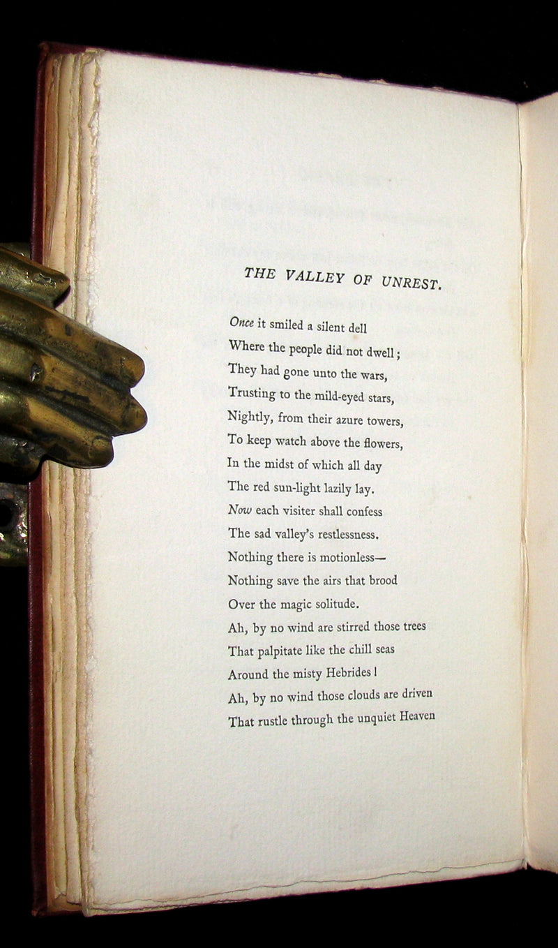 1885 Rare Book - The POEMS Of EDGAR ALLAN POE & An Essay on His Poetry by ANDREW LANG.