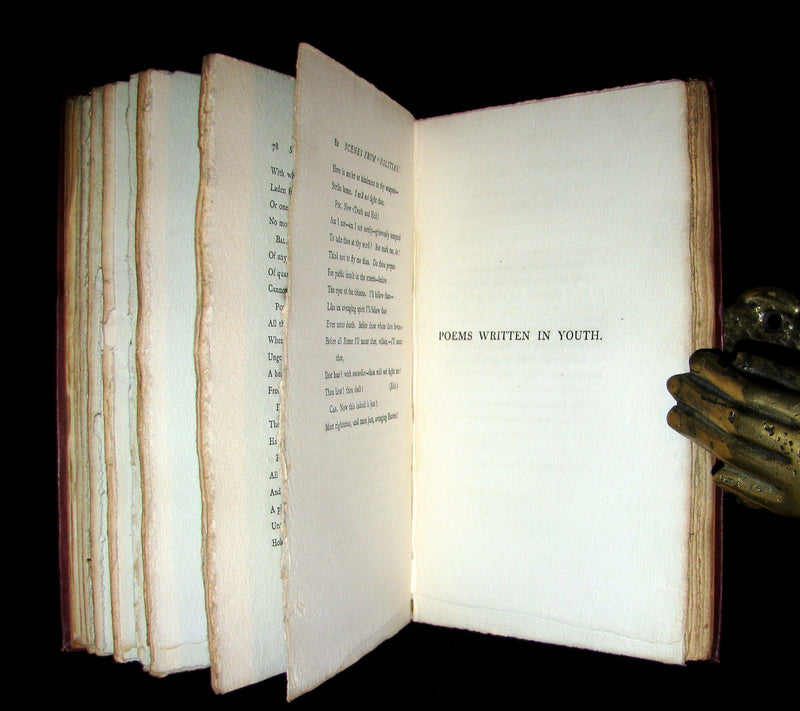 1885 Rare Book - The POEMS Of EDGAR ALLAN POE & An Essay on His Poetry by ANDREW LANG.