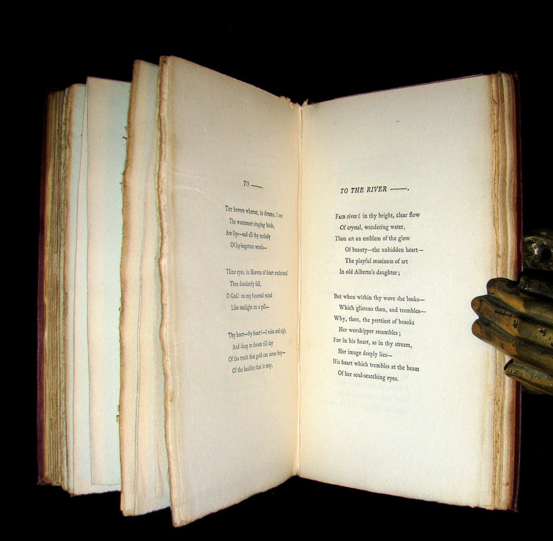 1885 Rare Book - The POEMS Of EDGAR ALLAN POE & An Essay on His Poetry by ANDREW LANG.
