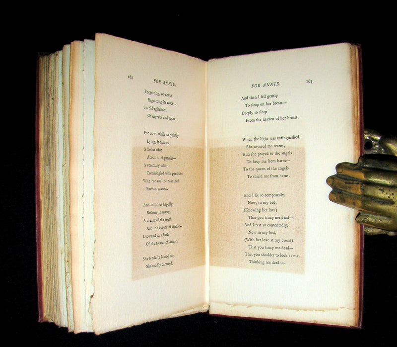 1885 Rare Book - The POEMS Of EDGAR ALLAN POE & An Essay on His Poetry by ANDREW LANG.