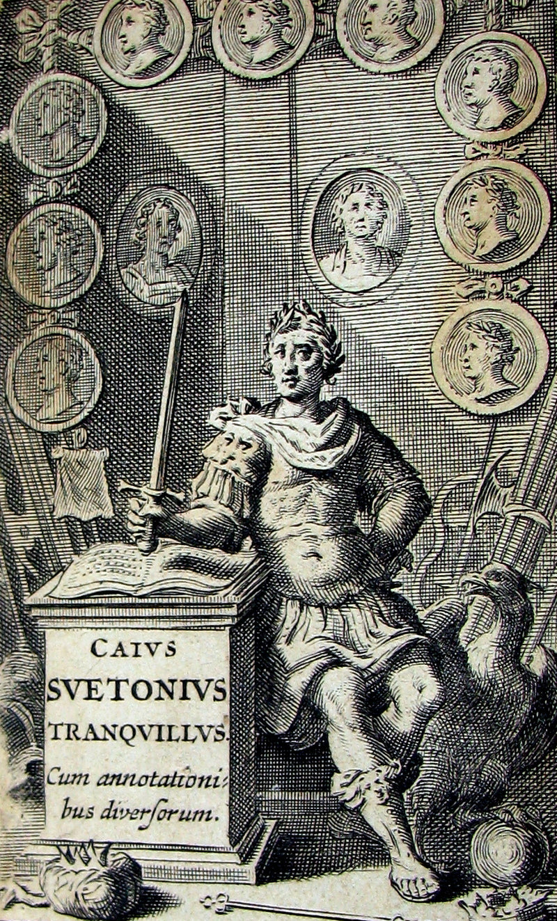 1671 Rare Latin Book - Lives of the Twelve Caesars & other notes by Suetonius - Cum Notationibus Diversorum.