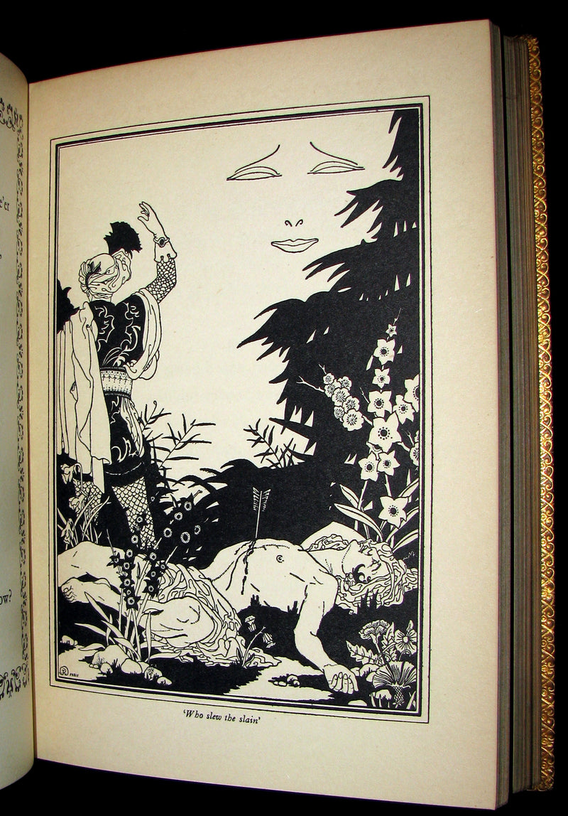 1925 Rare 1stED - Richard Burton's The Kasidah Of Haji Abdu El-Yezdi illustrated by John Kettelwell & bound by Sangorski & Sutcliffe.