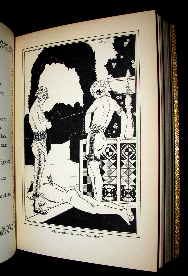 1925 Rare 1stED - Richard Burton's The Kasidah Of Haji Abdu El-Yezdi illustrated by John Kettelwell & bound by Sangorski & Sutcliffe.