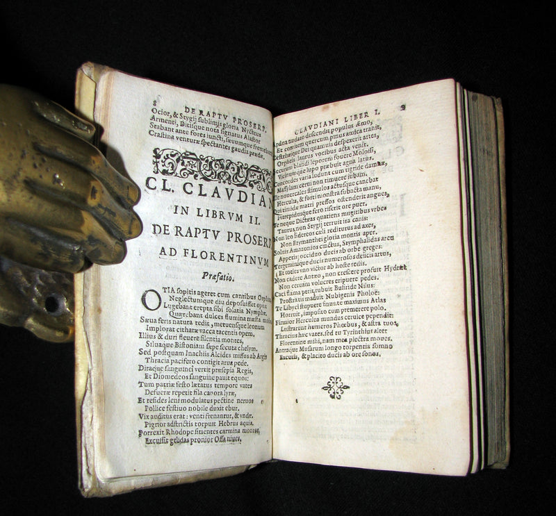 1616 Rare Latin Vellum Book - C.L. Claudiani quae extant - Claudian's Latin poetry of late antiquity.