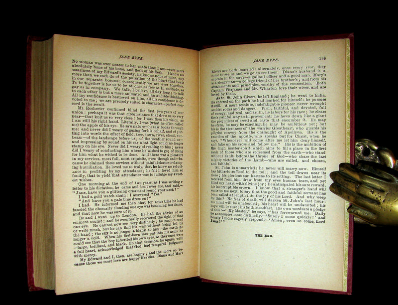 1885 Rare Victorian Book - JANE EYRE by CHARLOTTE BRONTË.