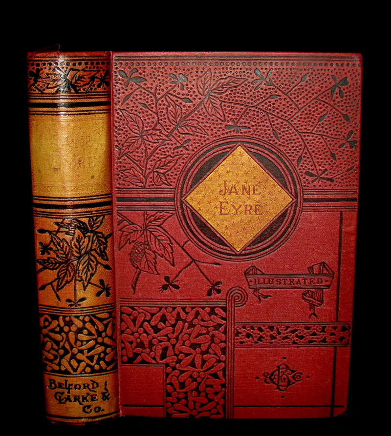 1885 Rare Victorian Book - JANE EYRE by CHARLOTTE BRONTË.