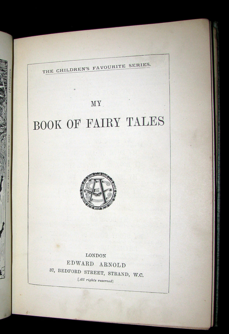 1895 Rare Victorian Book -  MY BOOK OF FAIRY TALES illustrated by Arthur Layard.