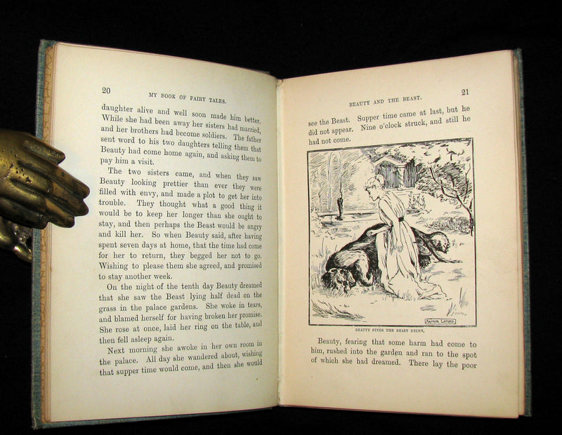 1895 Rare Victorian Book -  MY BOOK OF FAIRY TALES illustrated by Arthur Layard.