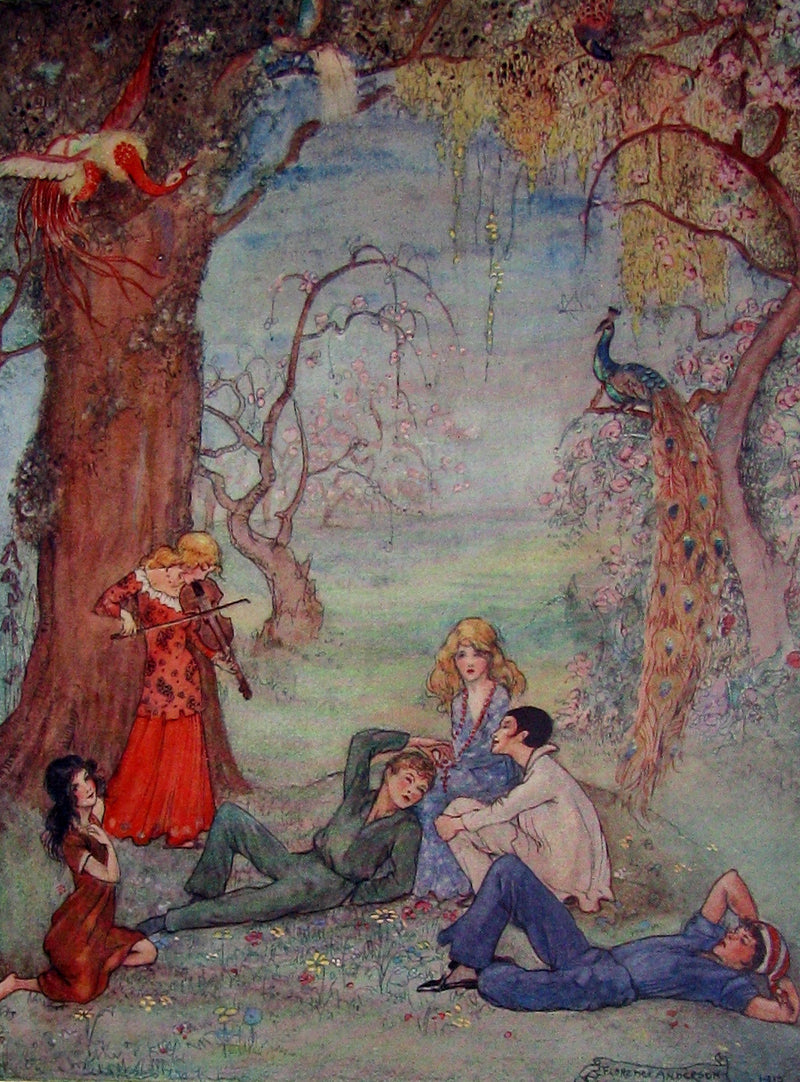 1915 Scarce 1stED Book - Sackville's FAIRY TALES - THE TRAVELLING COMPANIONS Illustrated by Florence Anderson.