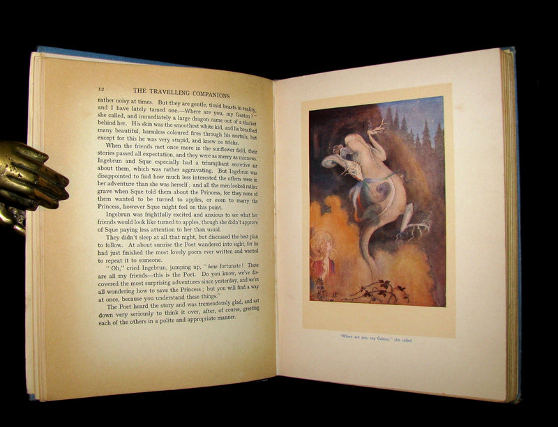 1915 Scarce 1stED Book - Sackville's FAIRY TALES - THE TRAVELLING COMPANIONS Illustrated by Florence Anderson.