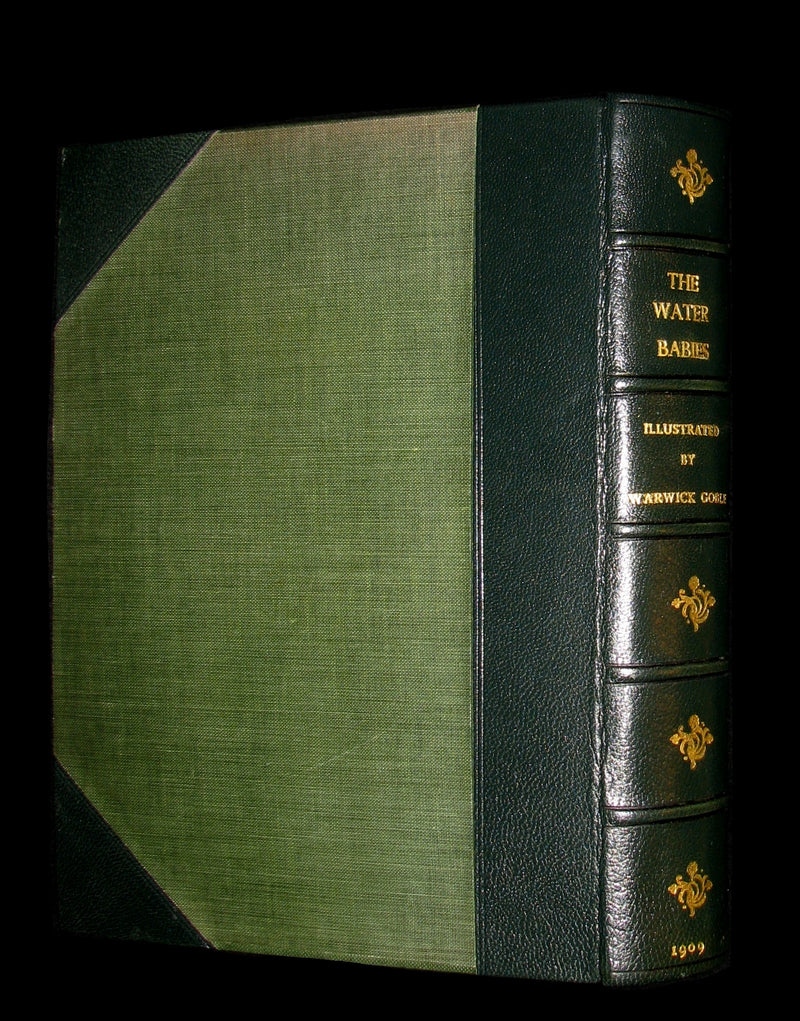 1909 Rare Book - Water-Babies Fairy Tale for a Land-Baby Illustrated by Warwick Goble. 1stED.