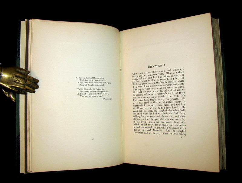 1909 Rare Book - Water-Babies Fairy Tale for a Land-Baby Illustrated by Warwick Goble. 1stED.