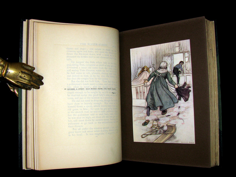 1909 Rare Book - Water-Babies Fairy Tale for a Land-Baby Illustrated by Warwick Goble. 1stED.