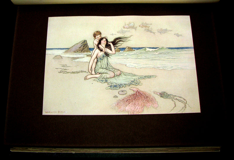 1909 Rare Book - Water-Babies Fairy Tale for a Land-Baby Illustrated by Warwick Goble. 1stED.