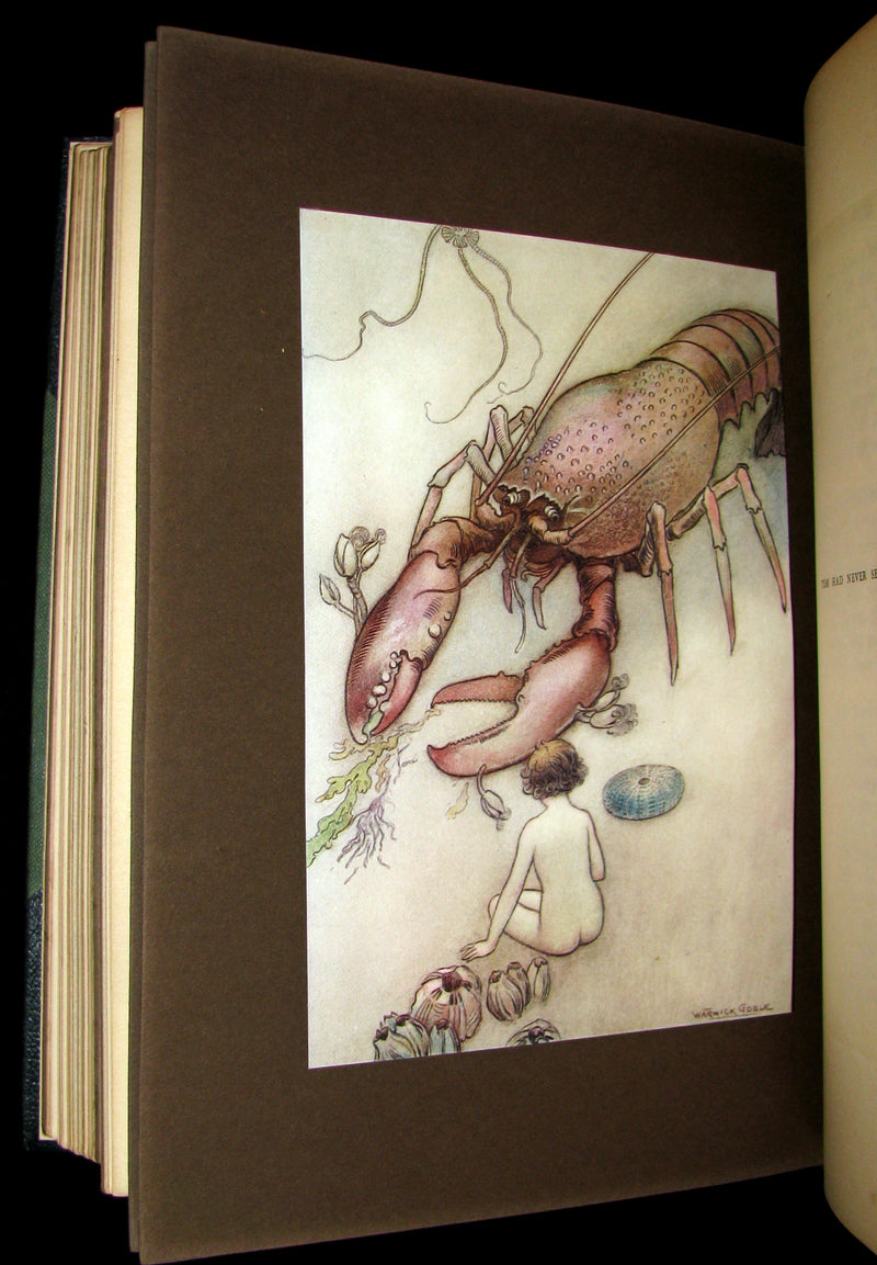 1909 Rare Book - Water-Babies Fairy Tale for a Land-Baby Illustrated by Warwick Goble. 1stED.