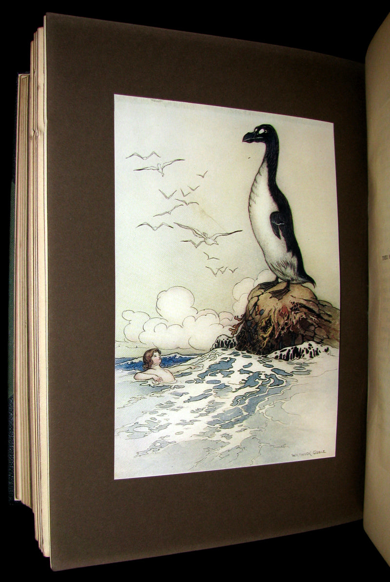 1909 Rare Book - Water-Babies Fairy Tale for a Land-Baby Illustrated by Warwick Goble. 1stED.