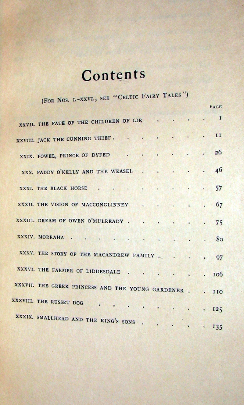 1894 Scarce LIMITED 1st EDITION #27/125 - More CELTIC FAIRY TALES by Joseph Jacobs Illustrated by John D. Batten.