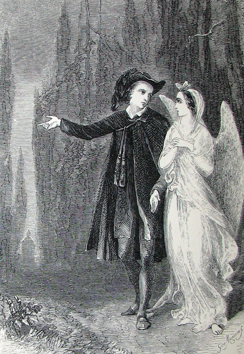 1852 Rare Book - The Poetical Works of EDGAR ALLAN POE. Illustrated.