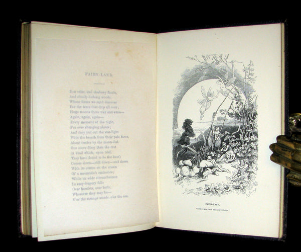 1852 Rare Book - The Poetical Works of EDGAR ALLAN POE. Illustrated.