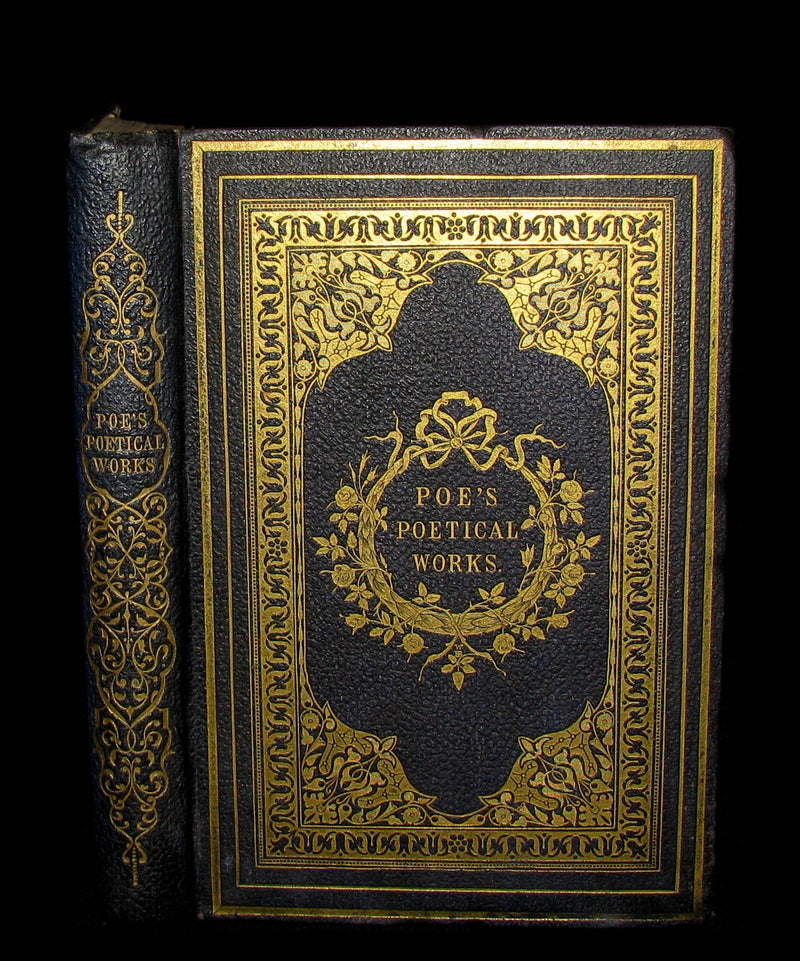 1852 Rare Book - The Poetical Works of EDGAR ALLAN POE. Illustrated.
