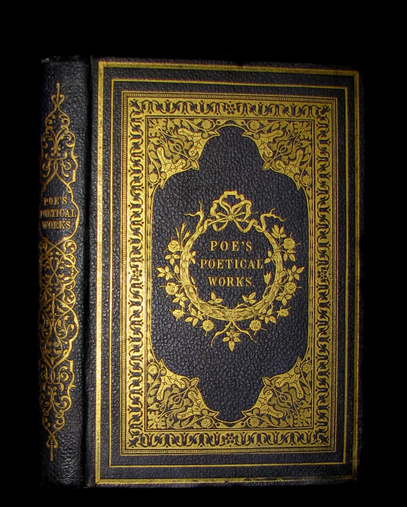 1852 Rare Book - The Poetical Works of EDGAR ALLAN POE. Illustrated.