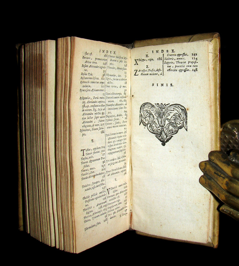 1670 Rare Latin Vellum Book - Histories of ALEXANDER the GREAT by Quintus Curtius Rufus.