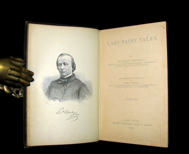 1885 Rare Book - Edouard Laboulaye's LAST FAIRY TALES - illustrated First Edition.