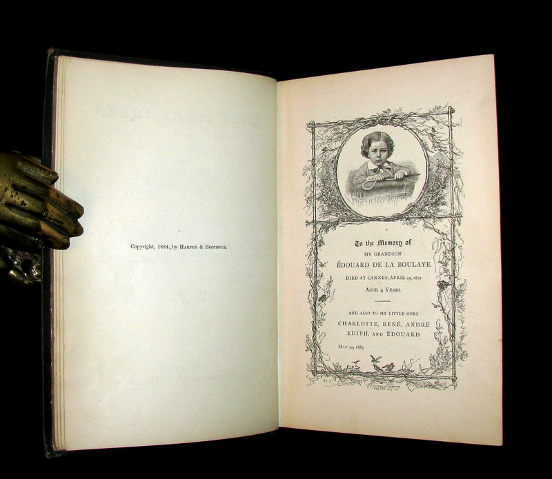 1885 Rare Book - Edouard Laboulaye's LAST FAIRY TALES - illustrated First Edition.