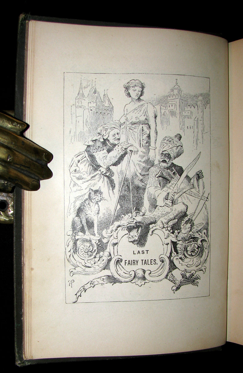 1885 Rare Book - Edouard Laboulaye's LAST FAIRY TALES - illustrated First Edition.