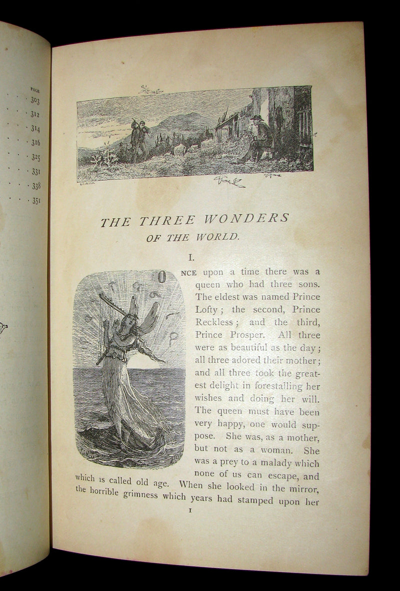 1885 Rare Book - Edouard Laboulaye's LAST FAIRY TALES - illustrated First Edition.