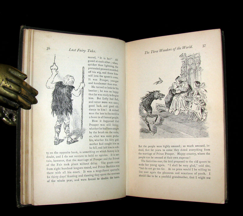 1885 Rare Book - Edouard Laboulaye's LAST FAIRY TALES - illustrated First Edition.