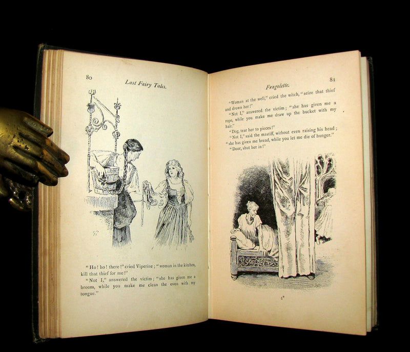 1885 Rare Book - Edouard Laboulaye's LAST FAIRY TALES - illustrated First Edition.