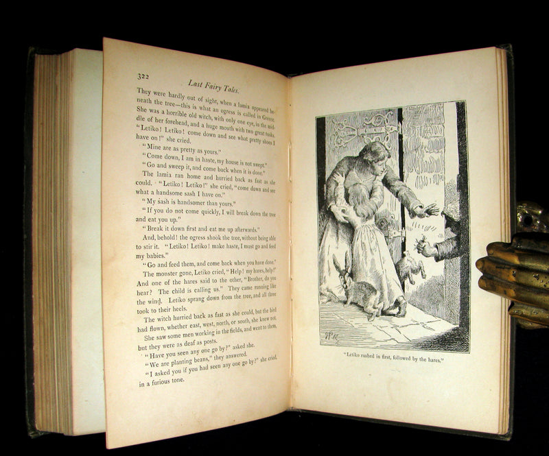 1885 Rare Book - Edouard Laboulaye's LAST FAIRY TALES - illustrated First Edition.