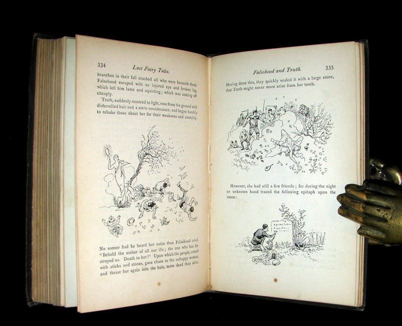 1885 Rare Book - Edouard Laboulaye's LAST FAIRY TALES - illustrated First Edition.