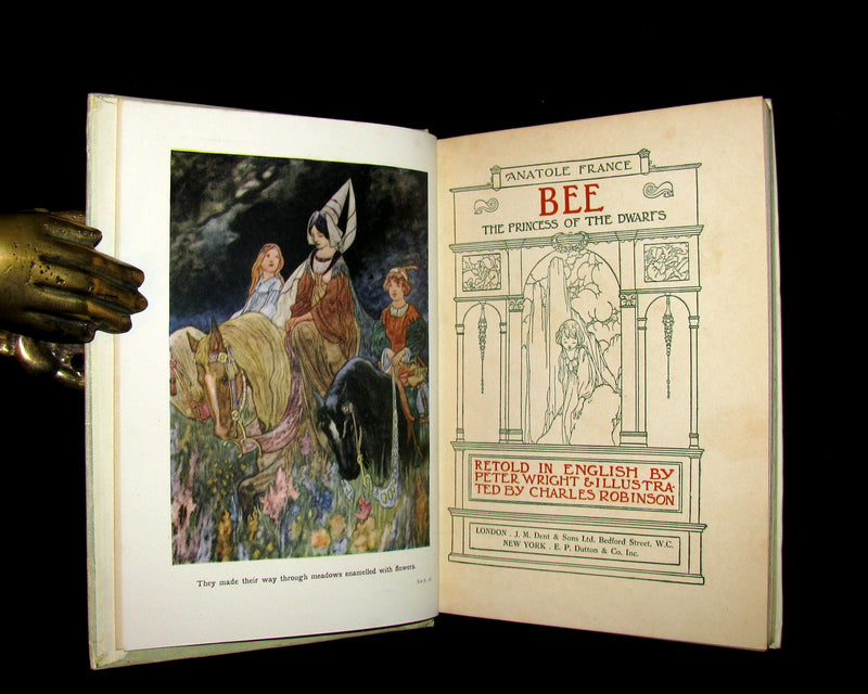 1934 Rare Book - BEE  The Princess of the Dwarfs by Anatole France illustrated by Charles Robinson.