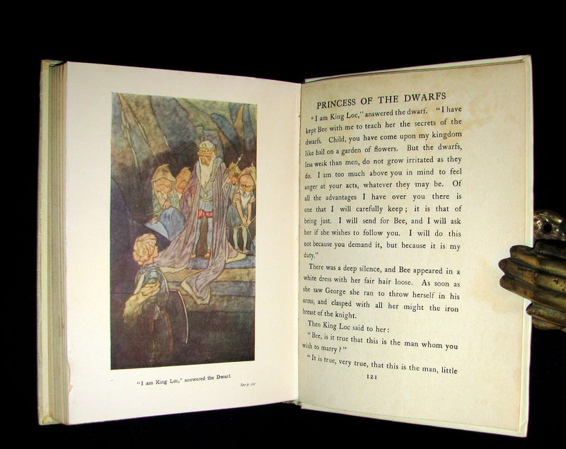 1934 Rare Book - BEE  The Princess of the Dwarfs by Anatole France illustrated by Charles Robinson.