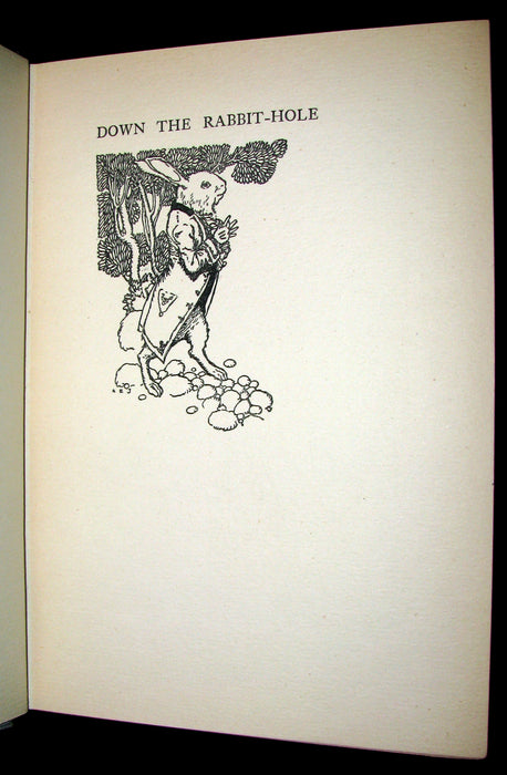 1916 Rare 1st Edition - Alice's Adventures in Wonderland illustrated by Albert Edward Jackson.