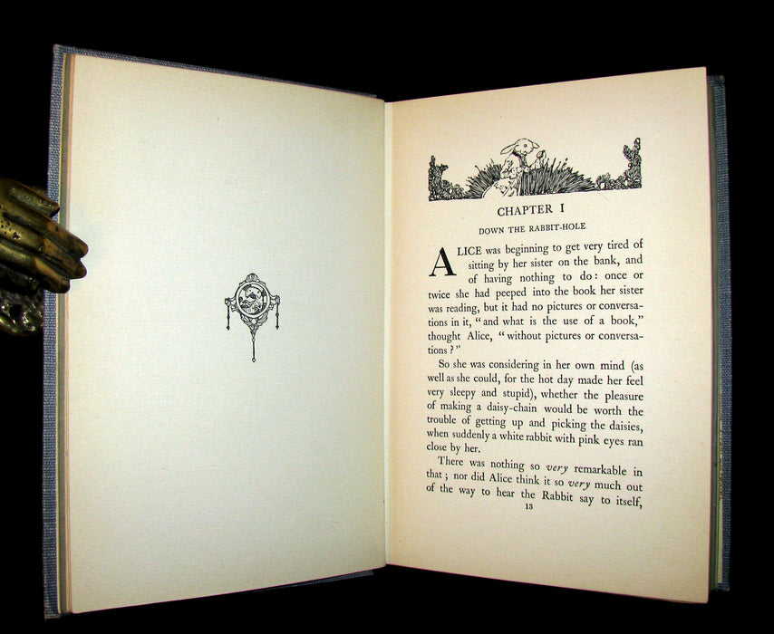 1916 Rare 1st Edition - Alice's Adventures in Wonderland illustrated by Albert Edward Jackson.