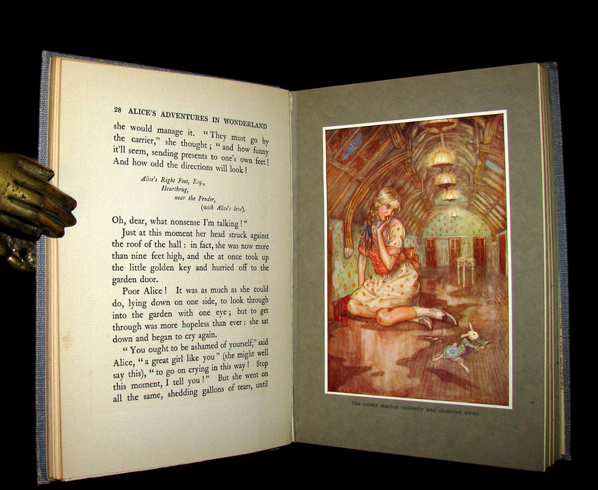 1916 Rare 1st Edition - Alice's Adventures in Wonderland illustrated by Albert Edward Jackson.